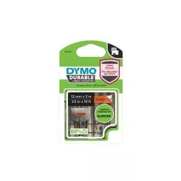   Feliratozógép szalag tartós Dymo D1 1978367 12mmx3m, ORIGINAL, fekete/narancssárga