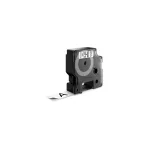 Feliratozógép szalag flexibilis Dymo D1 S0718050 19mmx3,5m, ORIGINAL, fehér/fekete