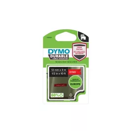   Feliratozógép szalag tartós Dymo D1 1978366 12mmx3m, ORIGINAL, fehér/piros
