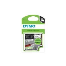   Feliratozógép szalag tartós poliészter Dymo D1 S0718070 19mmx5,5m, ORIGINAL, fekete/fehér