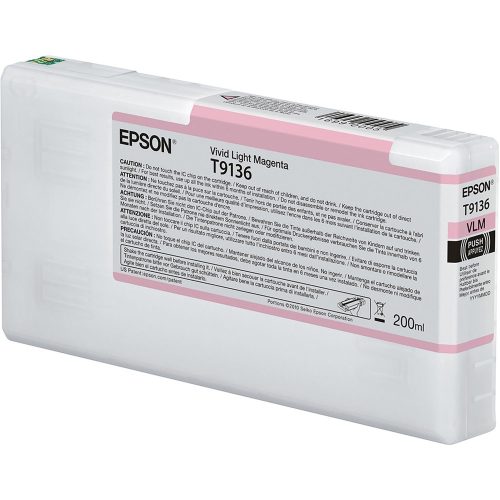 Epson T9136 tintapatron vivid light magenta ORIGINAL