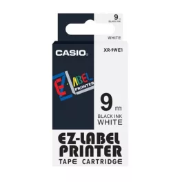   Feliratozógép szalag kompatibilis XR-9WE1 9mmx8m Casio fehér/fekete