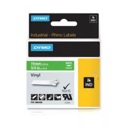   Feliratozógép szalag Dymo Rhino S0718620 19mmx5,5m, ORIGINAL, fekete/fehér