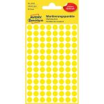 Etikett címke, o8mm, jelölésre, 104 címke/ív, 4 ív/doboz, Avery sárga