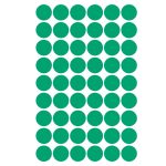 Etikett címke, o12mm, jelölésre, 54 címke/ív, 5 ív/doboz, Avery zöld
