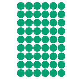   Etikett címke, o12mm, jelölésre, 54 címke/ív, 5 ív/doboz, Avery zöld