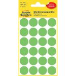 Etikett címke, o18mm, jelölésre, neon 24 címke/ív, 4 ív/doboz, Avery zöld