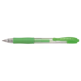   Zseléstoll 0,7mm, nyomógombos Pilot G-2, írásszín neon zöld