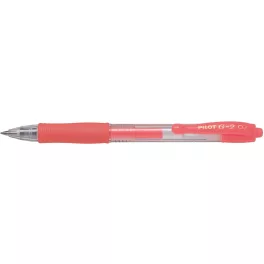   Zseléstoll 0,7mm, nyomógombos Pilot G-2, írásszín neon piros