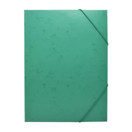   Gumis mappa A4, festett prespán mintás karton Bluering® zöld