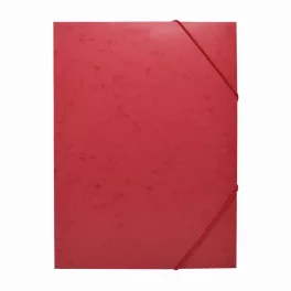   Gumis mappa A4, festett prespán mintás karton Bluering® piros