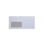 Boríték LC6/5 enyvezett bélésnyomott bal ablakos 35x90mm 114x229mm B20A20 külső záródású Bluering® fehér