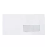Boríték LC6/5 enyvezett bélésnyomott jobb ablakos 35x90mm 114x229mm J28A20 Bluering® fehér
