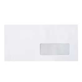   Boríték LC6/5 enyvezett bélésnyomott jobb ablakos 35x90mm 114x229mm J28A20 Bluering® fehér
