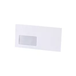  Boríték LA4 enyvezett bélésnyomott bal ablakos 45x90mm 110 × 220mm B20A15 Bluering® fehér