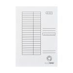 Iratgyűjtő, pólyás dosszié A4, 230g. karton táblázatos Bluering® fehér
