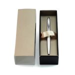 Golyóstoll 0,8mm, fém, rozsdamentes acél test, díszdobozban Bluering Metal, írásszín kék