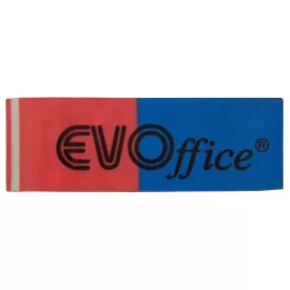 Radír 55x20x8mm, piros-kék Evoffice