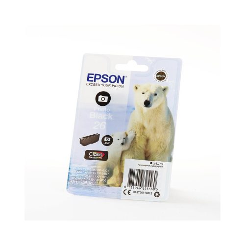 Epson T2611 tintapatron photo black ORIGINAL