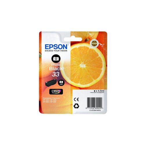 Epson T3341 tintapatron photo black ORIGINAL