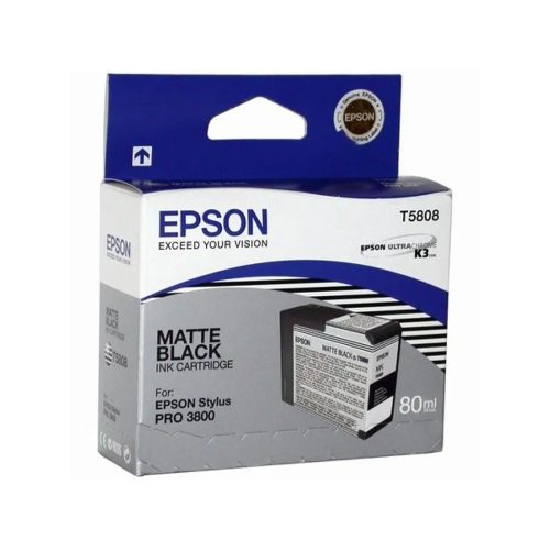 Epson T5808 tintapatron matt black ORIGINAL