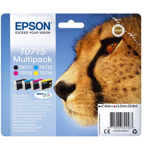 Epson T0715 tintapatron BCMY multipack ORIGINAL