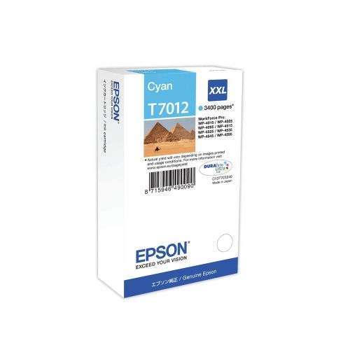 Epson T7012 tintapatron cyan ORIGINAL