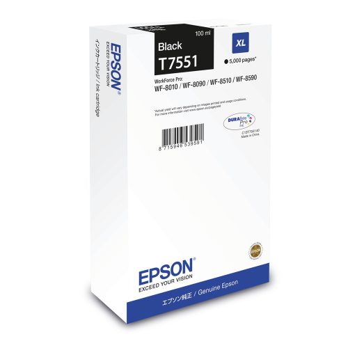 Epson T7551 tintapatron black ORIGINAL