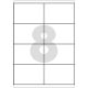 Etikett címke, 97x67,7mm, 100 lap, 8 címke/lap