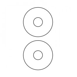 Etikett címke, CD-hez 117mm100 lap, 2 címke/lap