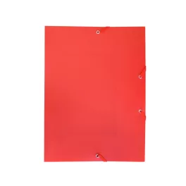 Gumis mappa A4, műanyag Bluering® piros
