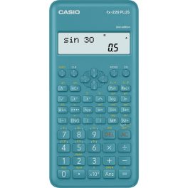   Számológép tudományos 181 funkcióss, kétsoros kijelző Casio FX 220 PLUS 2E kék
