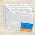 Genotherm lefűzhető, A3, 120 micron álló, víztiszta Bluering® 25 db/csomag,