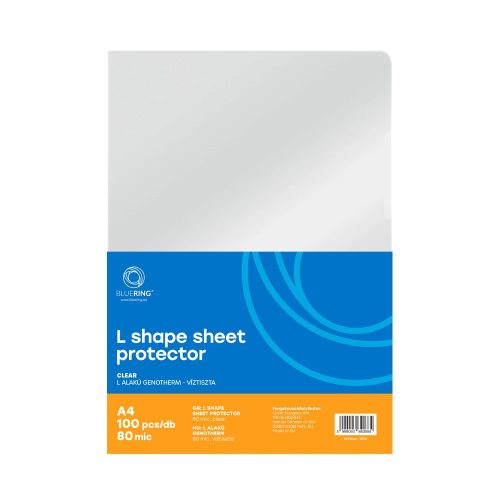 Genotherm 'L' A4, 80 micron víztiszta Bluering® 100 db/csomag,