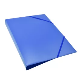   Gumis mappa A4, műanyag gerincvastagított 15mm, Bluering® kék