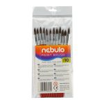 Ecset 10-es festett nyéllel 12 db/csomag, Nebulo