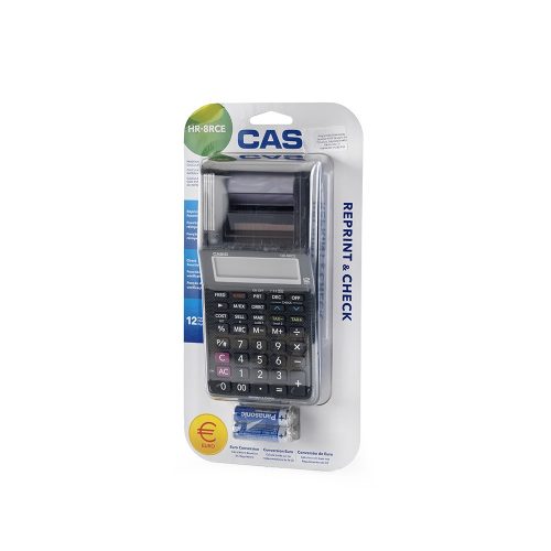 Számológép szalagos 12 digit, LCD kijelzős Casio HR 8 RCE fekete