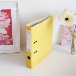 Iratrendező A4, 5cm,lapraszerelt, Bluering® Smart sárga