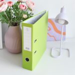 Iratrendező A4, 7,5cm,lapraszerelt, Bluering® Smart almazöld