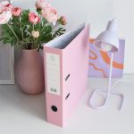 Iratrendező A4, 7,5cm,lapraszerelt, Bluering® Smart rózsaszín