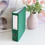 Iratrendező A4, 7,5cm,lapraszerelt, Bluering® Smart zöld