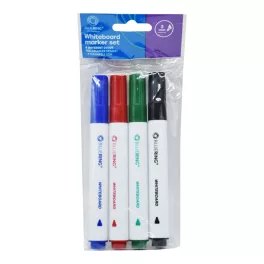 Táblamarker készlet, kerek Bluering®, 4 klf. szín