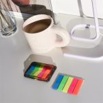 Jelölőcímke 12x45mm, 5x25lap, műanyag 5szín/bliszter, adagolón Bluering®