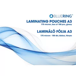 Lamináló fólia A3, 175 micron 100 db/doboz, Bluering