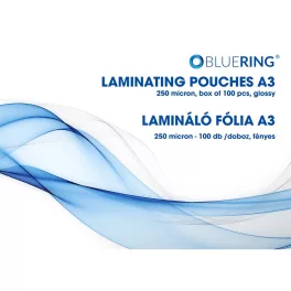 Lamináló fólia A3, 250 micron 100 db/doboz, Bluering