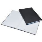 Beírókönyv A4, 200lap fekete PVC borító, Bluering kockás