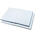 Beírókönyv A4, 200lap fekete PVC borító, Bluering kockás