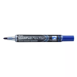   Táblamarker 1-5mm, hajlékony hegyű Pentel Maxiflo Flex Feel kék