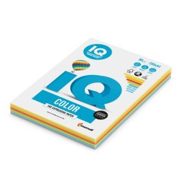   Másolópapír, színes, A4, 80g. vegyes színek IQ 4x25ív/csomag, intenzív, 4 klf. szín
