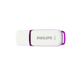 Pendrive 64Gb. USB 2.0 Philips Snow Edition fehér-lila